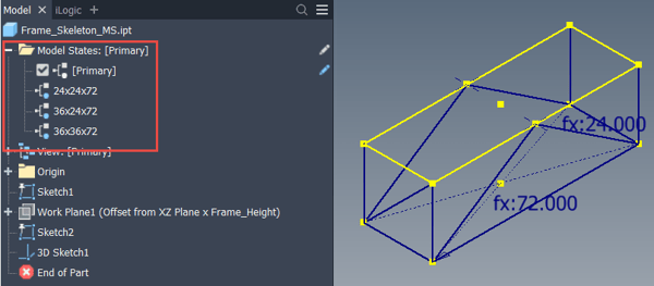 Inventor - Driving Multiple Frames Using a Single Skeleton with Model States - Image 2