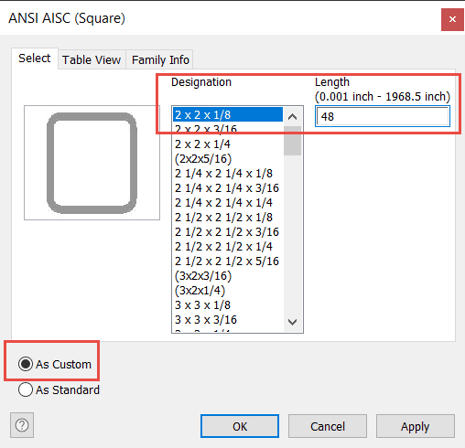 Inventor Tips & Tricks - Fast Content Center Parts with the Open Command - Select the Desired Version and Key in the Appropriate Values