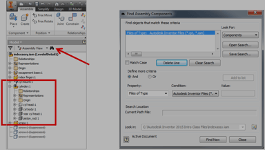 Selecting All Hidden or Suppressed Parts in an Assembly