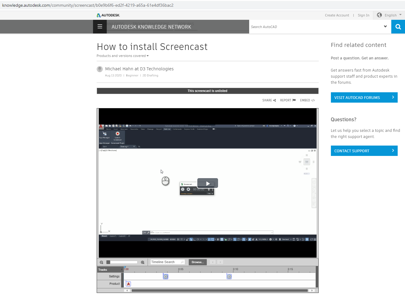 autodesk screencast
